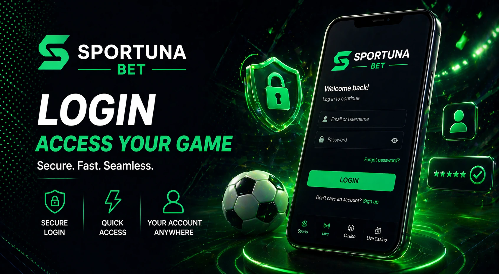 Sportuna Login und Kontoverwaltung für deutsche Spieler
